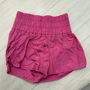 Free People Movement Pink Athletic Shorts